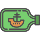 decoration,boat,ornament,ship in a bottle ok 